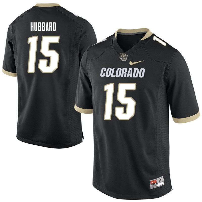 Men #15 Darrell Hubbard Colorado Buffaloes College Football Jerseys Sale-Black